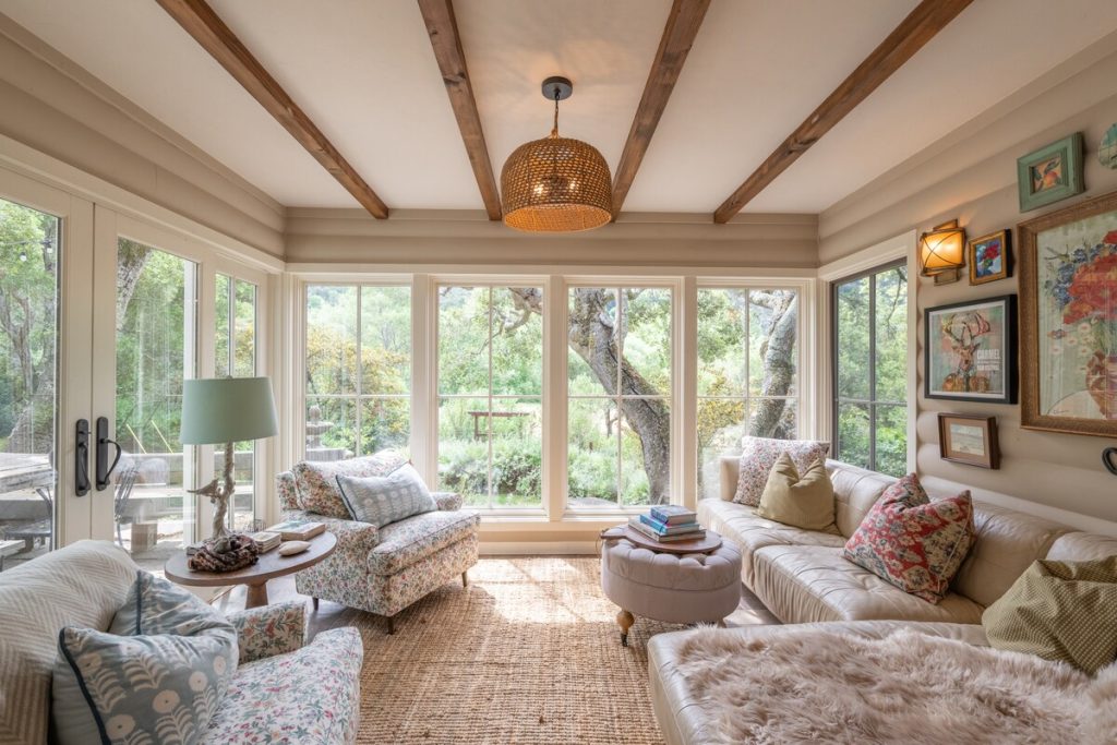 The Riverhouse, a Carmel Valley home with private river access